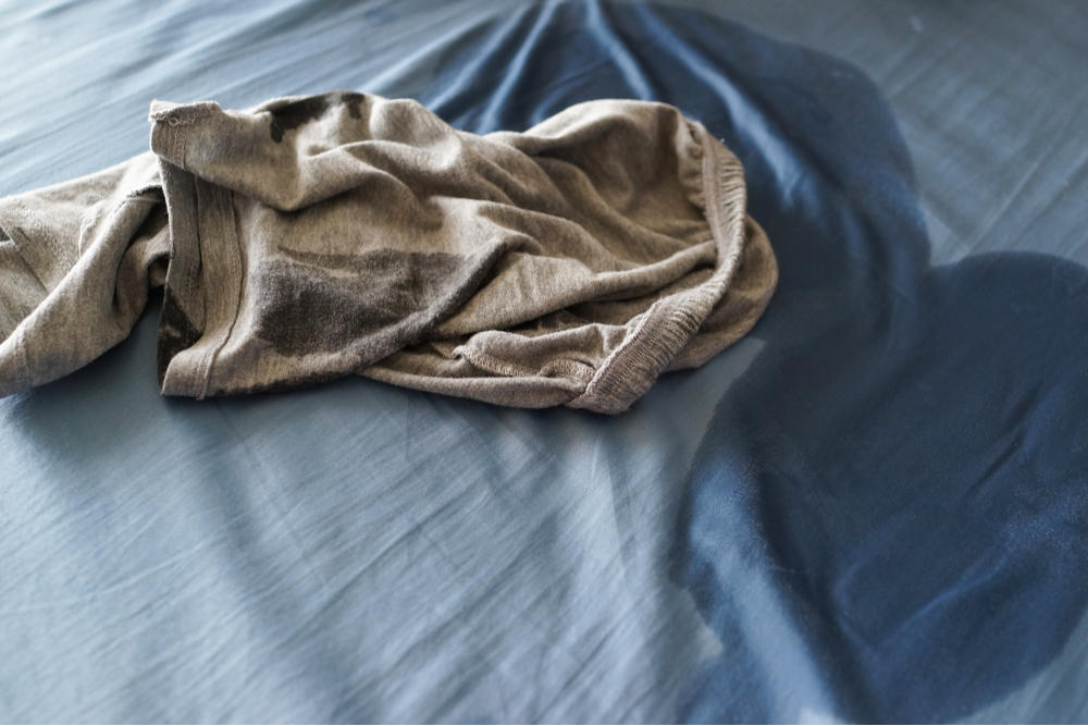 wet pant and mattress